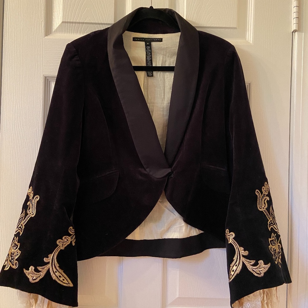 Rockstar Black Velvet Jacket by Robert Rodriguez